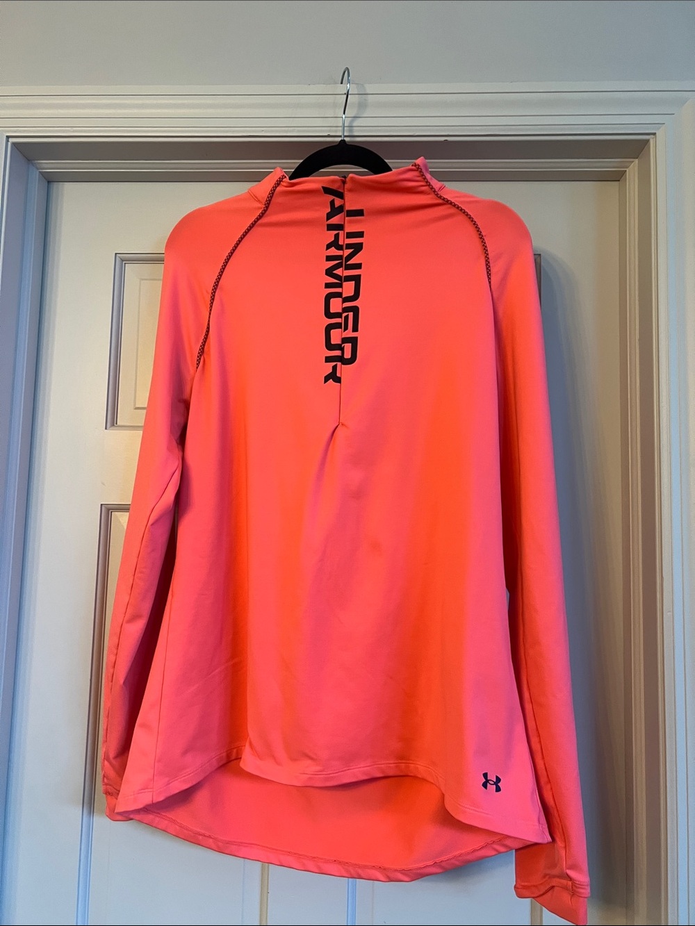 Under Armour Coral Performance top with Vertical Logo